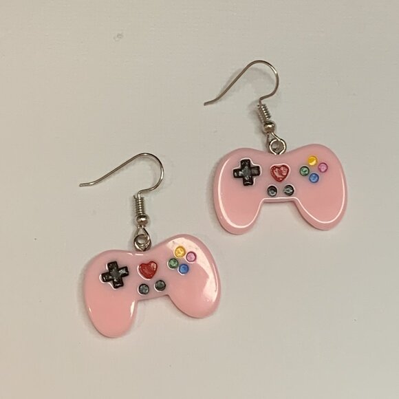 X Box Earrings, Gaming Earrings, Novelty Earrings, Gift Idea, Silly Earrings - Picture 3 of 4